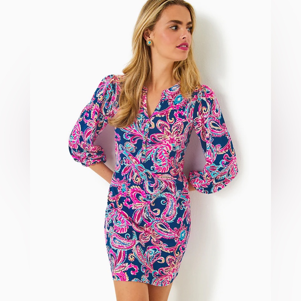 NWT XS Lilly Pulitzer Emery dress. Never worn. 
Non-smoking household.
